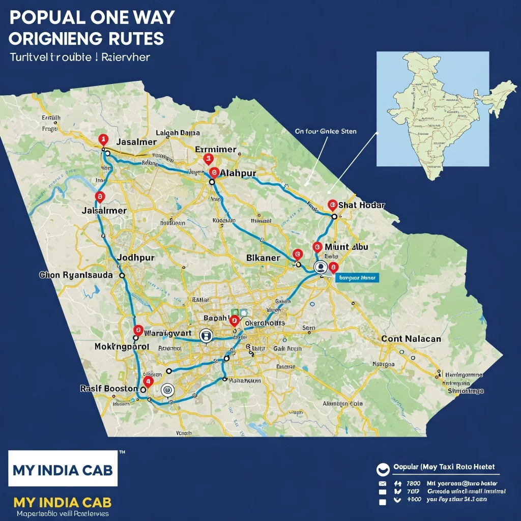 Popular One-Way Taxi Routes from Jodhpur